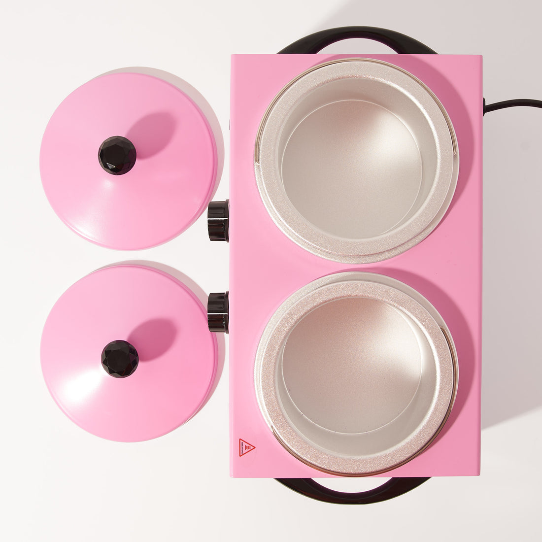 Limited Edition Zandi Land Double Wax Warmer - Pink with Crystal Knobs –  Zandi Land Beauty